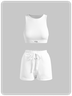 Activewear Basic Plain Top With Pant Two-Piece Set