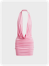Halter Plain Sleeveless Short Dress