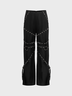 Belt Metal Detail Plain Cargo Pants
