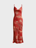 Spaghetti Leopard Sleeveless Maxi Dress