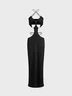 Cut Out Cross Neck Plain Sleeveless Maxi Dress