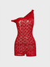 Nylon Spaghetti Lace Sleeveless Jumpsuit