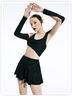 【Final Sale】Y2K Black Asymmetrical Design Deconstructed Top Women Top