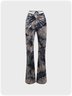 【Clearance Sale】Preppy1 Multicolor Tie-Up Velvet Bottom Pants