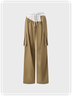 Street Khaki Patchwork Cyberpunk Bottom Pants