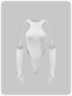 【Final Sale】Street White Cut Out Asymmetrical Design Bodysuit