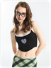 【Final Sale】Y2K Black Top Tank Top & Cami