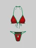Jersey Mexico Color Block Bikini