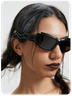 Cat Eye Fashion Color Block Sunglass