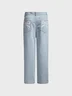 Denim Butterfly Straight Pants Jeans